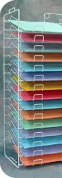 2 Column 12 X 12 Paper Rack